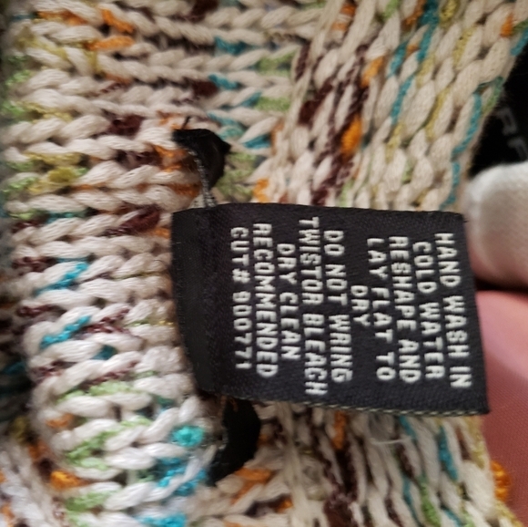 BCBGMaxAzria Chunky Knit Rainbow Sweater Small - Picture 8 of 9